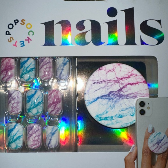 NWT PopSocket Nails and PopGrip matching set - Picture 2 of 3
